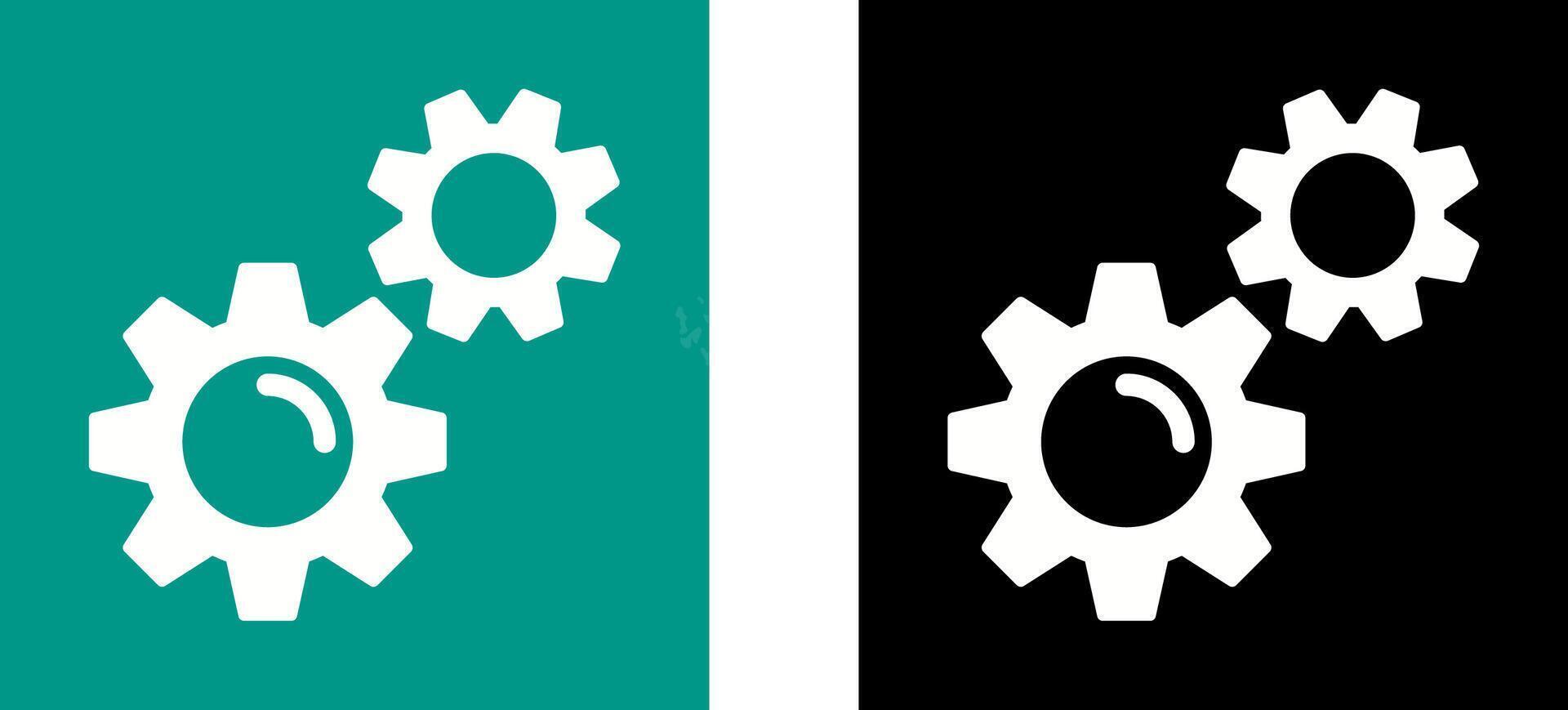 Gears Icon Design vector