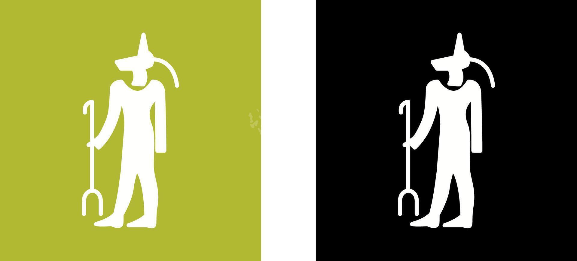 Egyptian god Icon Design vector