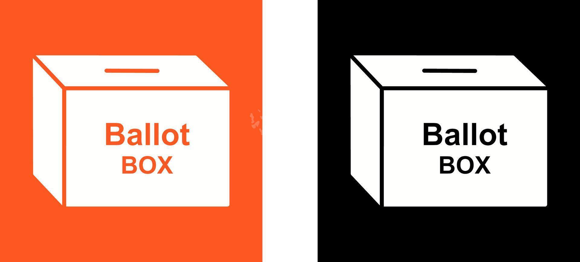 Ballot Box Icon Design vector