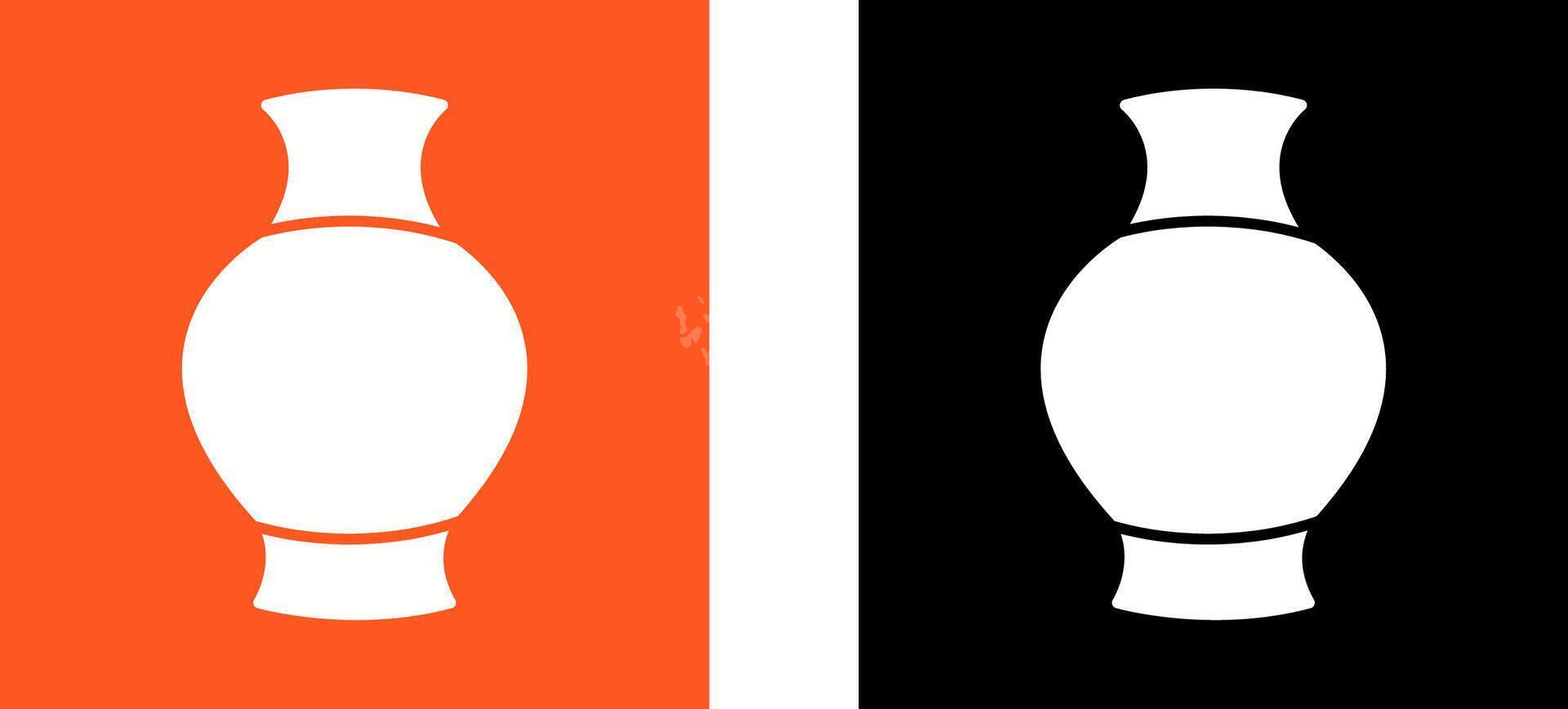 Antique Jar Icon Design vector