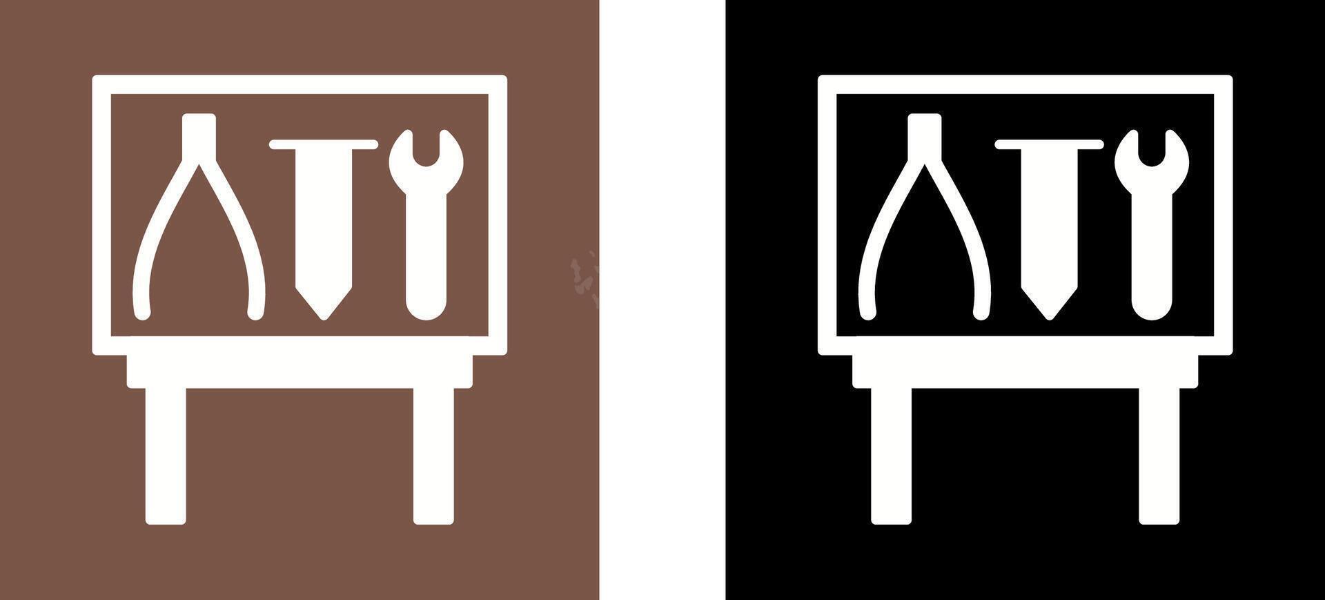 Tools Exhibit Icon Design vector