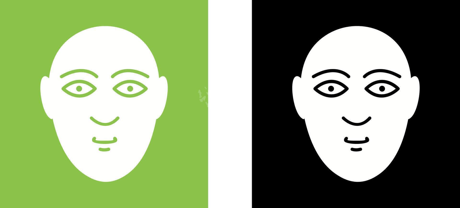 Human Face Icon Design vector