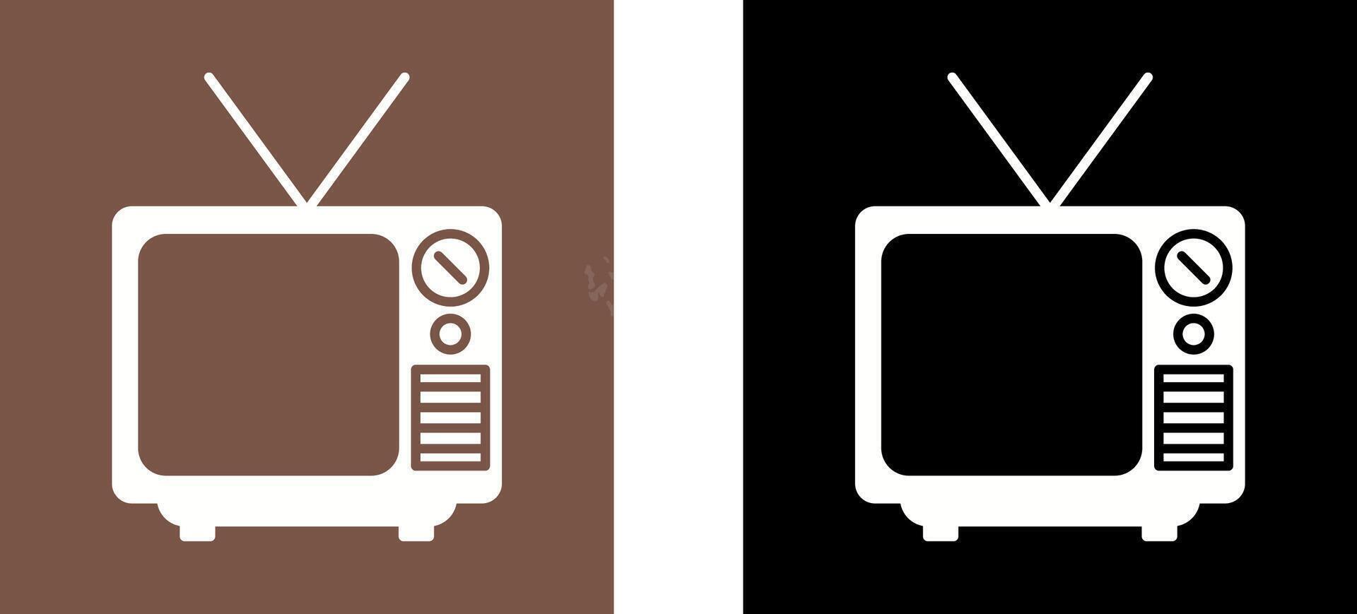 Television Broadcast Icon Design vector