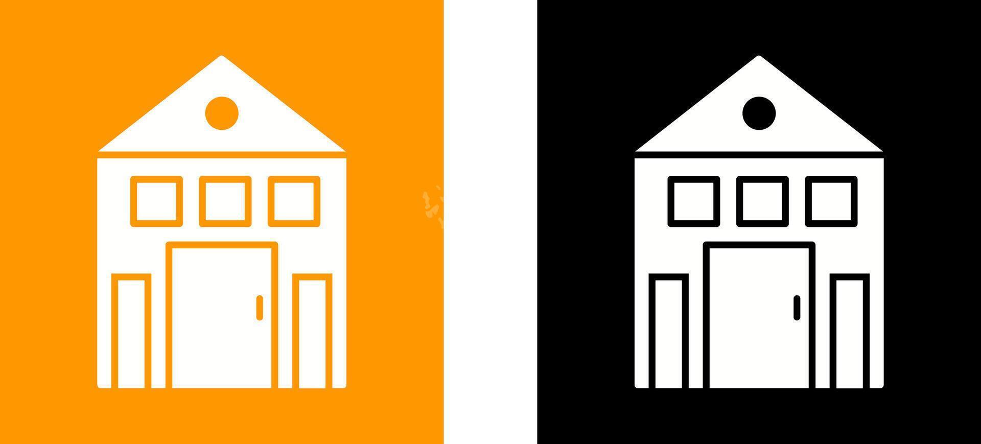 Building Icon Design vector