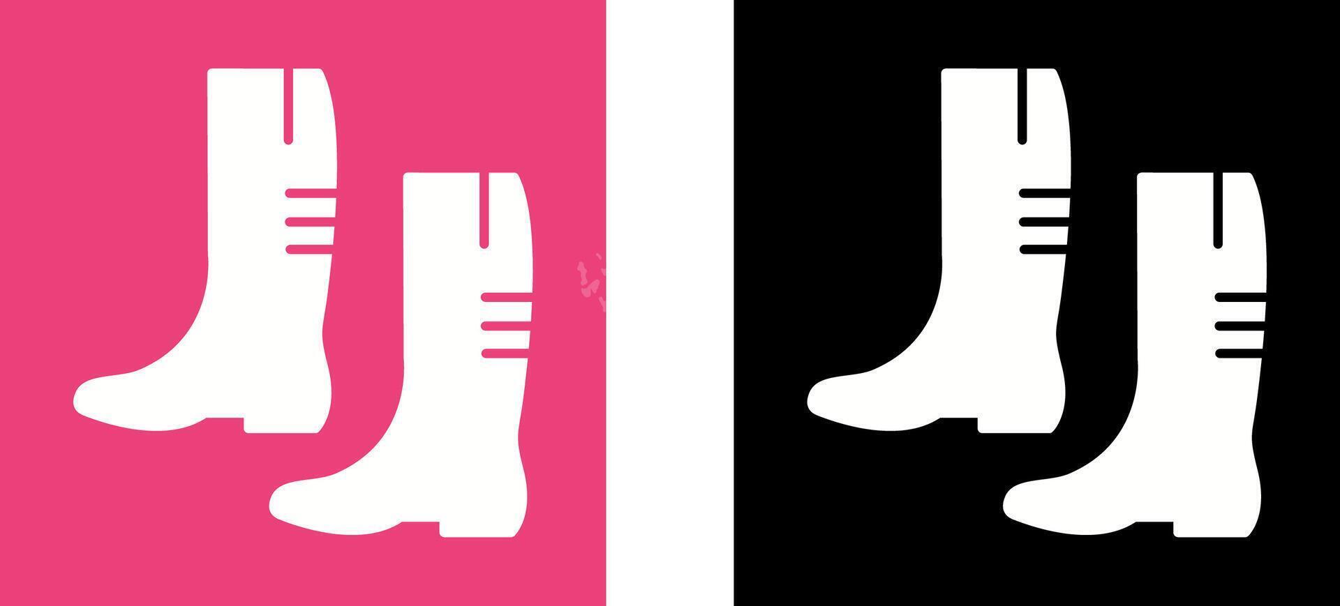 Gardening Boots Icon Design vector