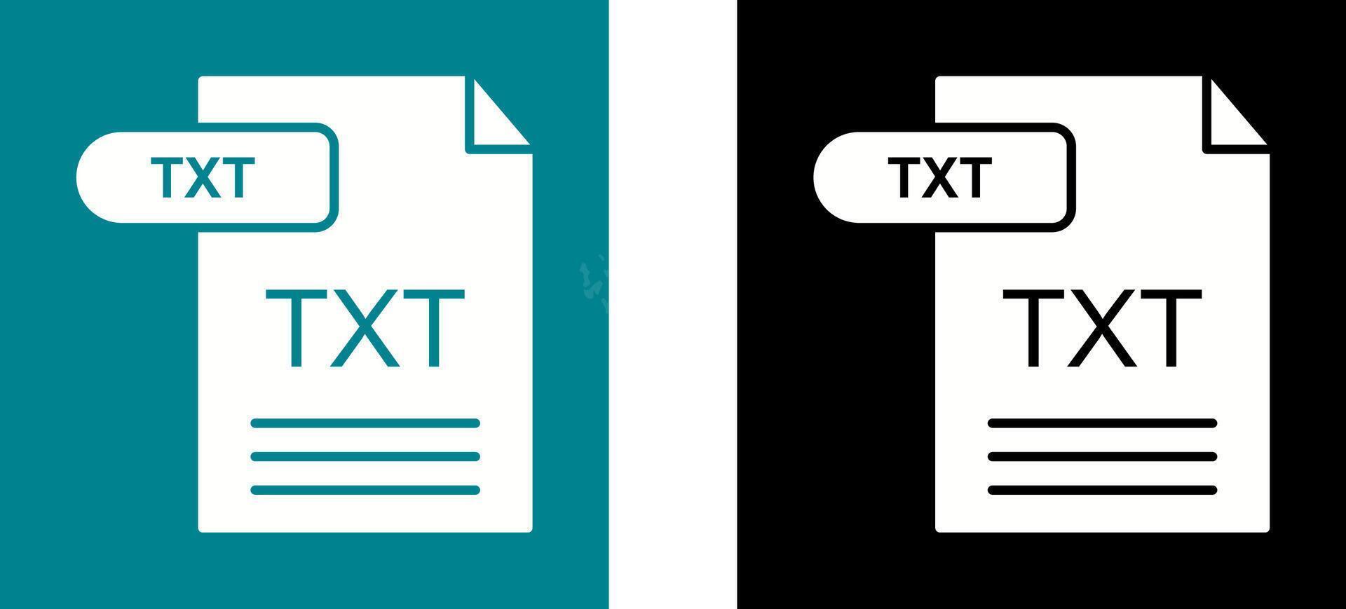 TXT Icon Design vector