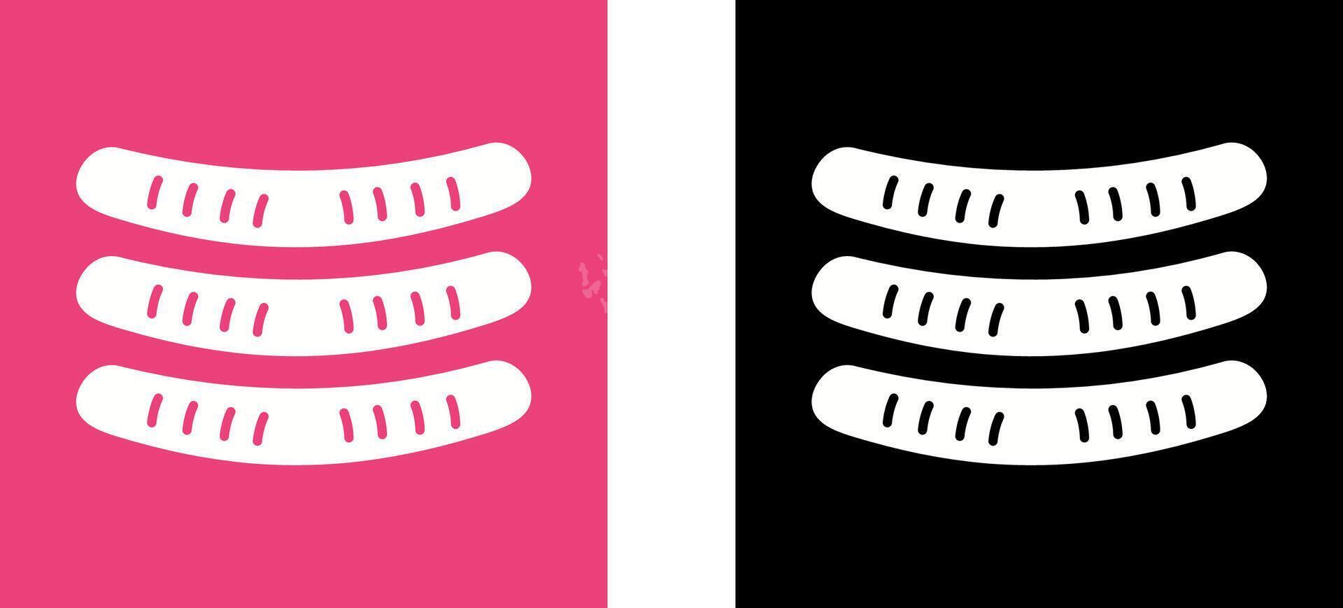 Sausages Icon Design vector