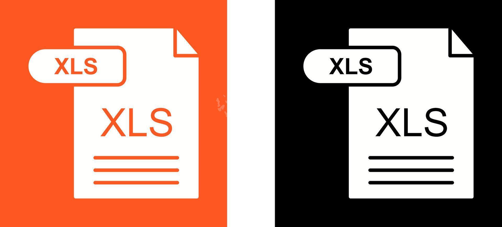 xls icono diseño vector