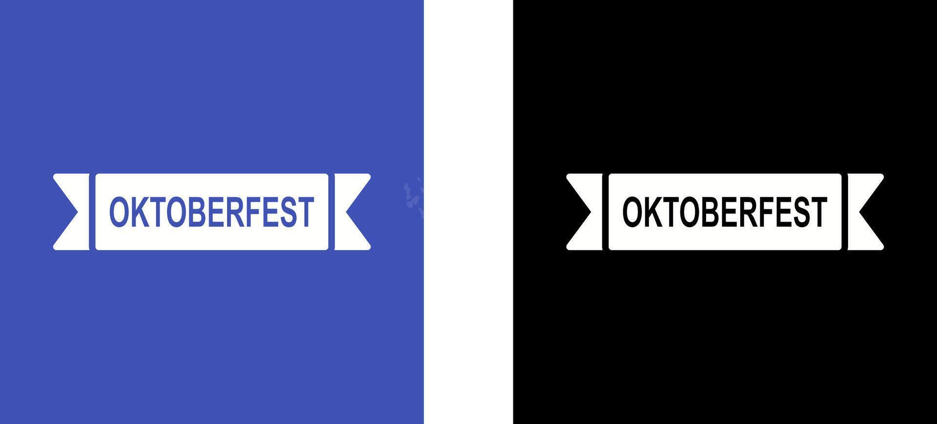 Oktoberfest Banner Icon Design vector