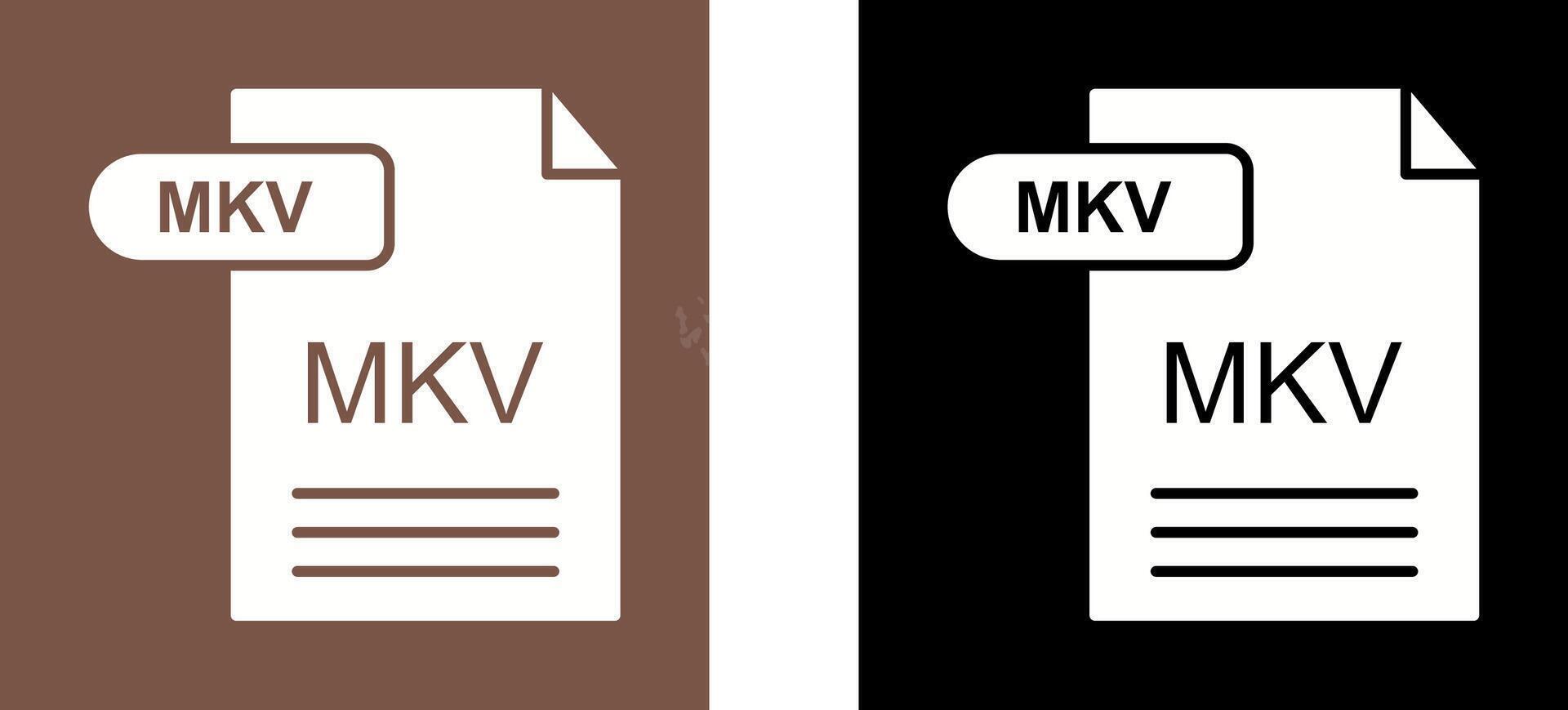 mkv icono diseño vector