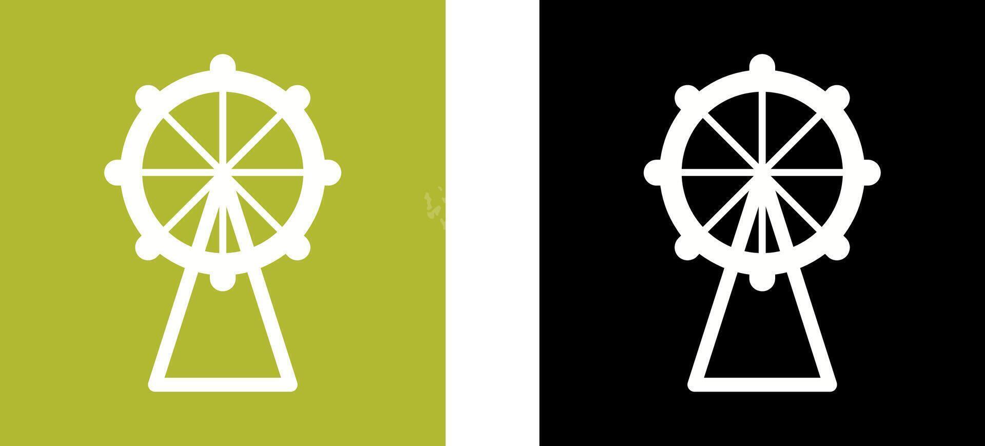 Ferris Wheel Icon Design vector