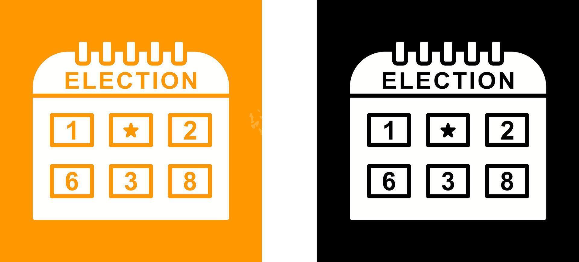 Election Day Icon Design vector