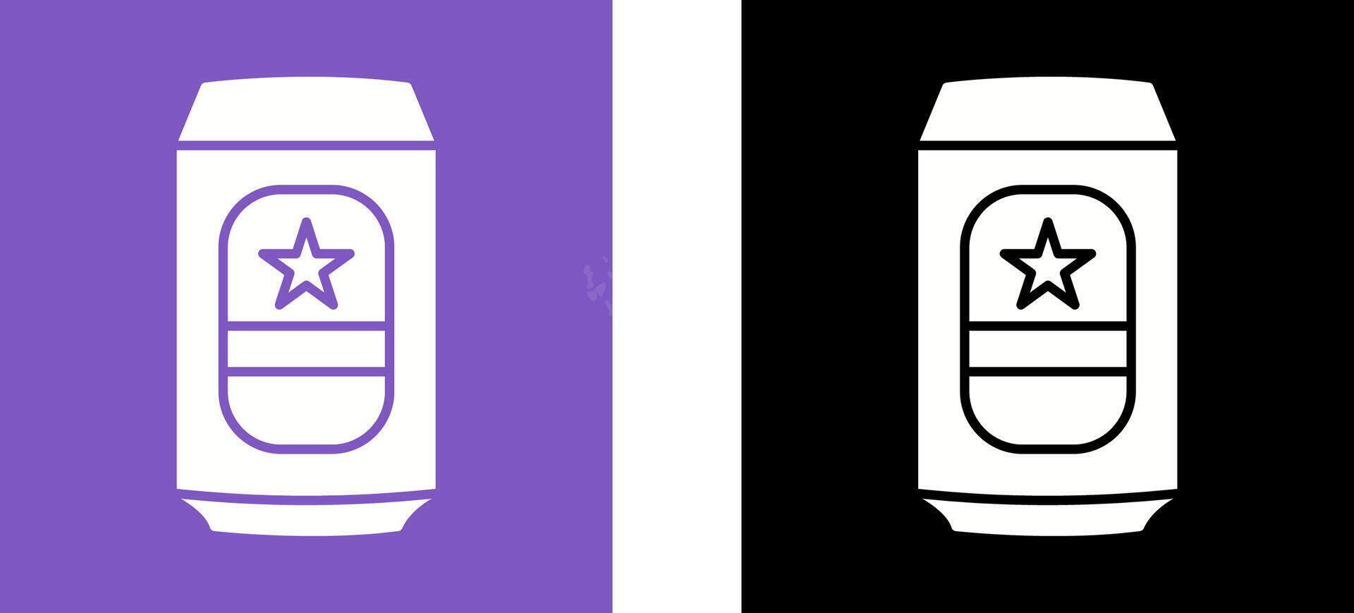 Beer Can Icon Design vector