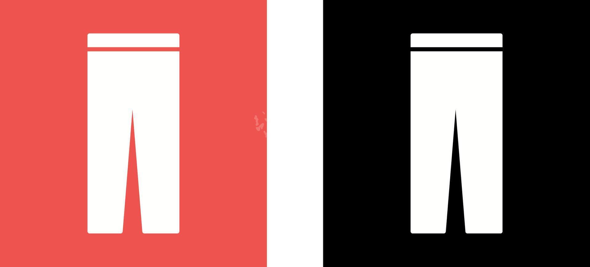 Trousers Icon Design vector