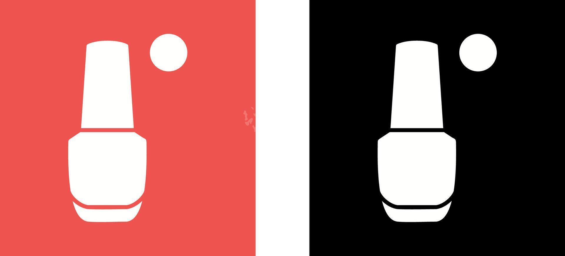 Nailpolish Icon Design vector