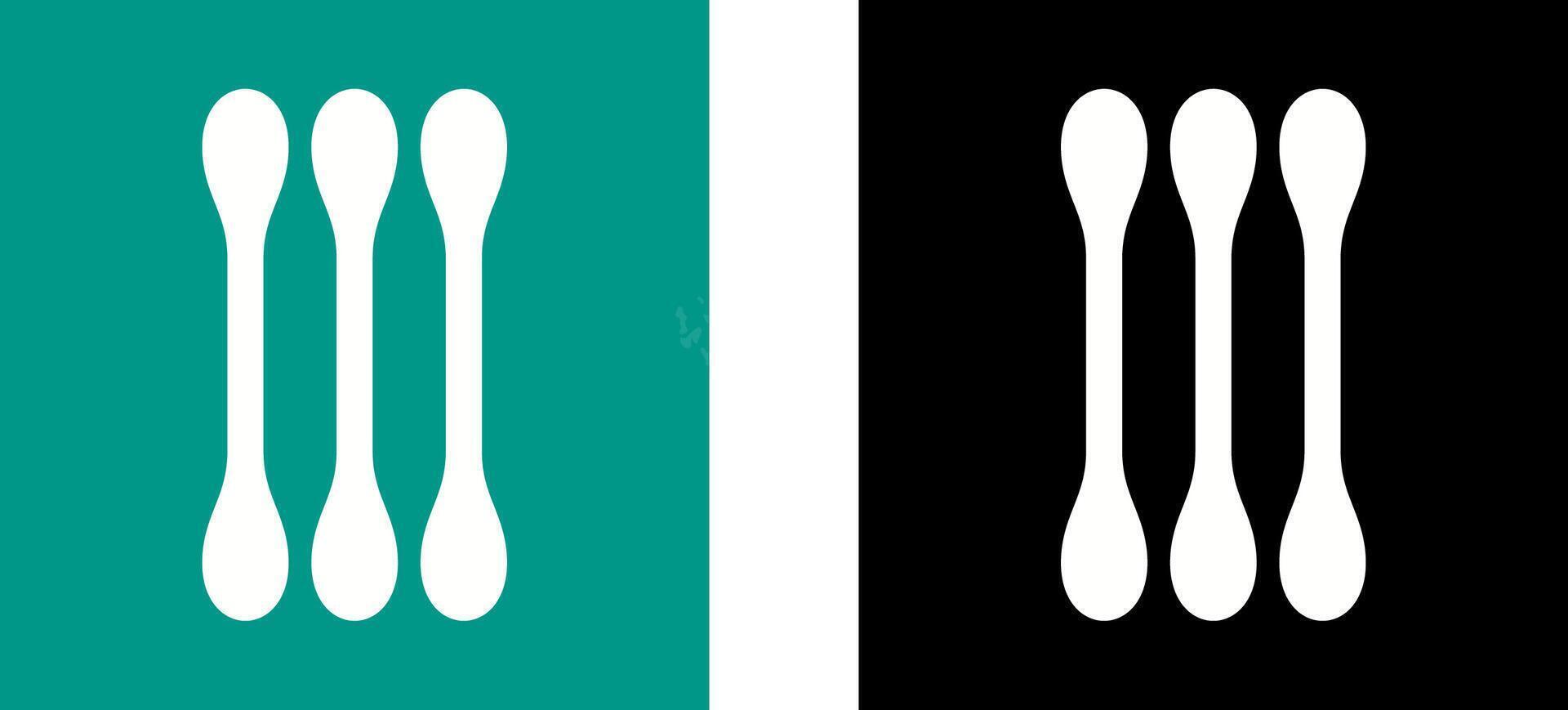 Cotton Bud Icon Design vector