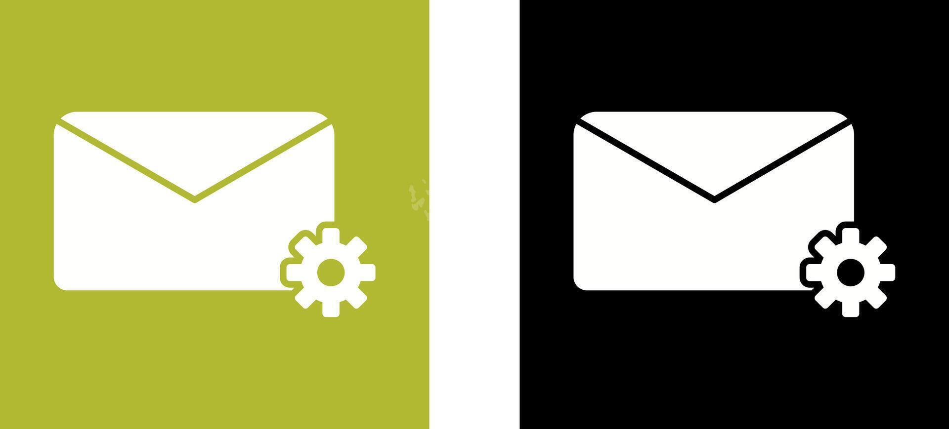 Message Settings Icon Design vector