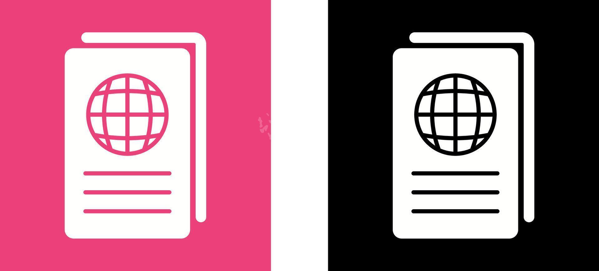 Global Report Icon Design vector