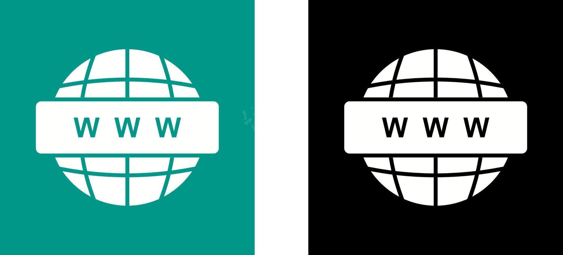 World Wide Web Icon Design vector