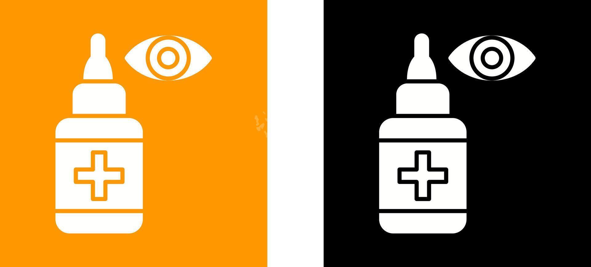 Eye Drop Icon Design vector