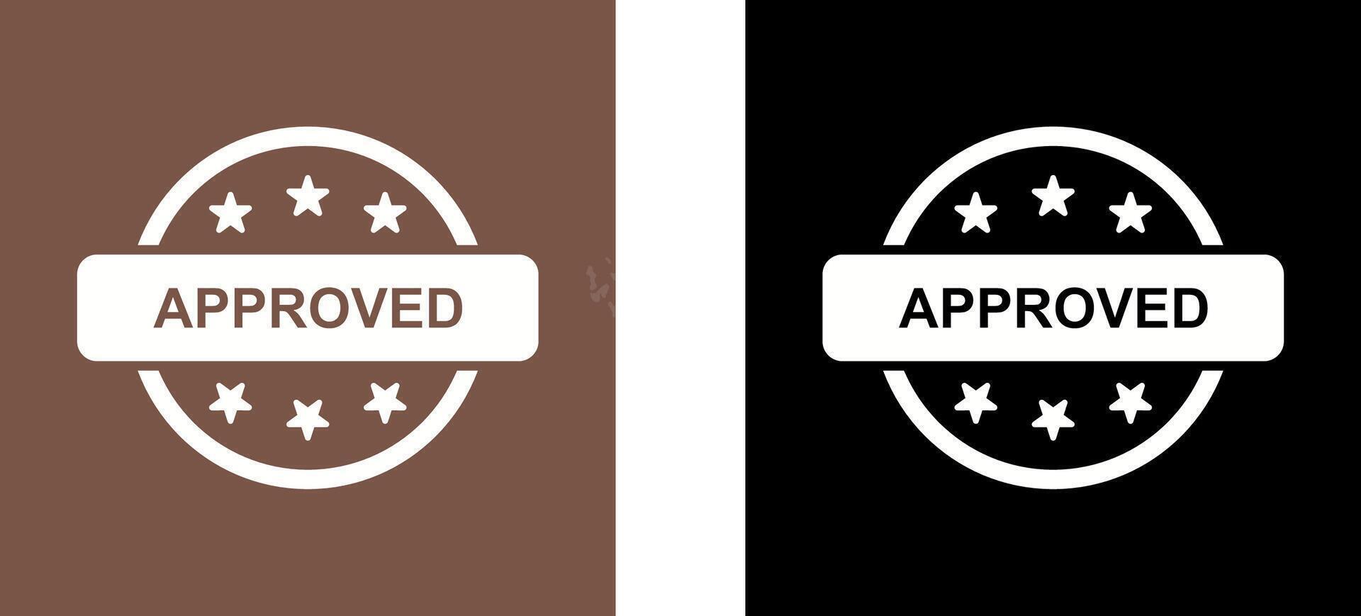 Approved Icon Design vector