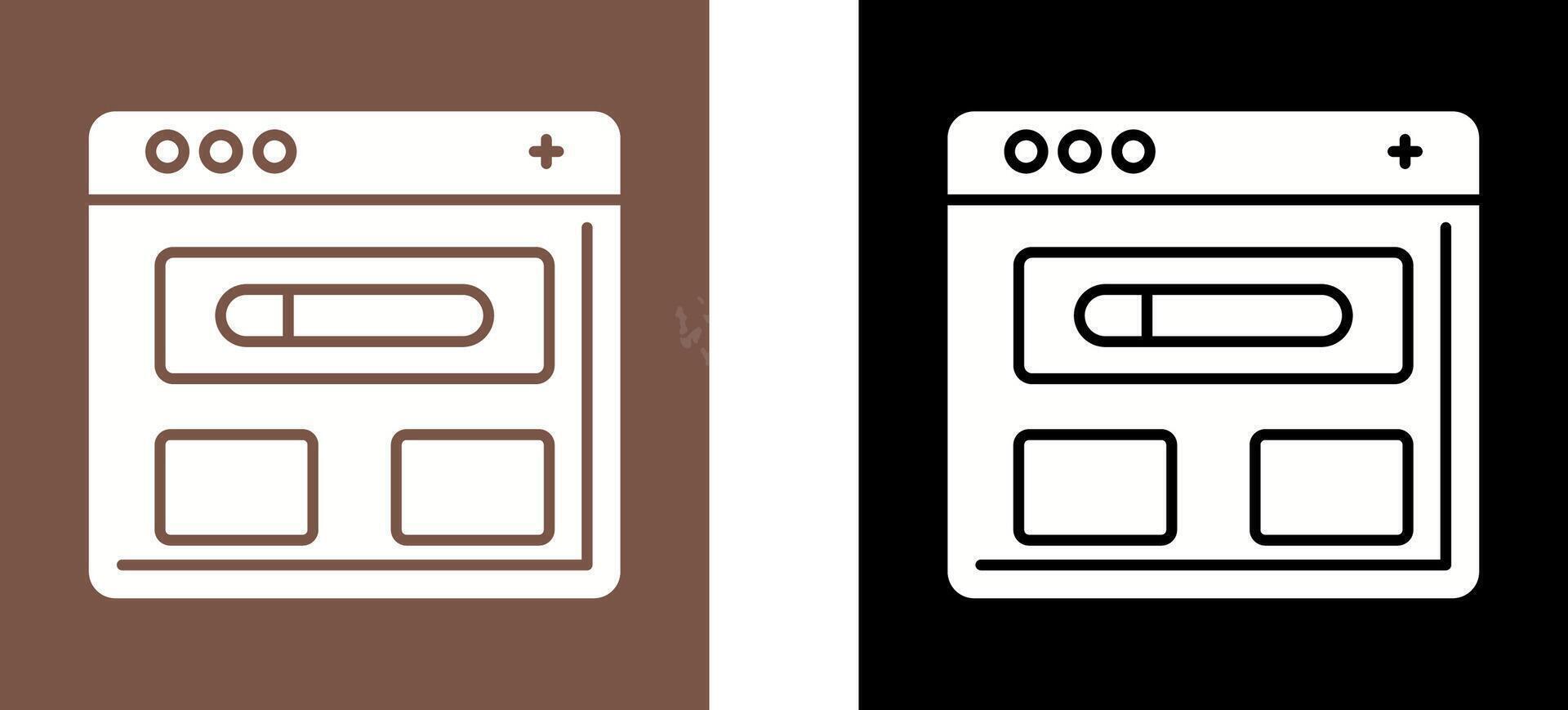Browser Icon Design vector
