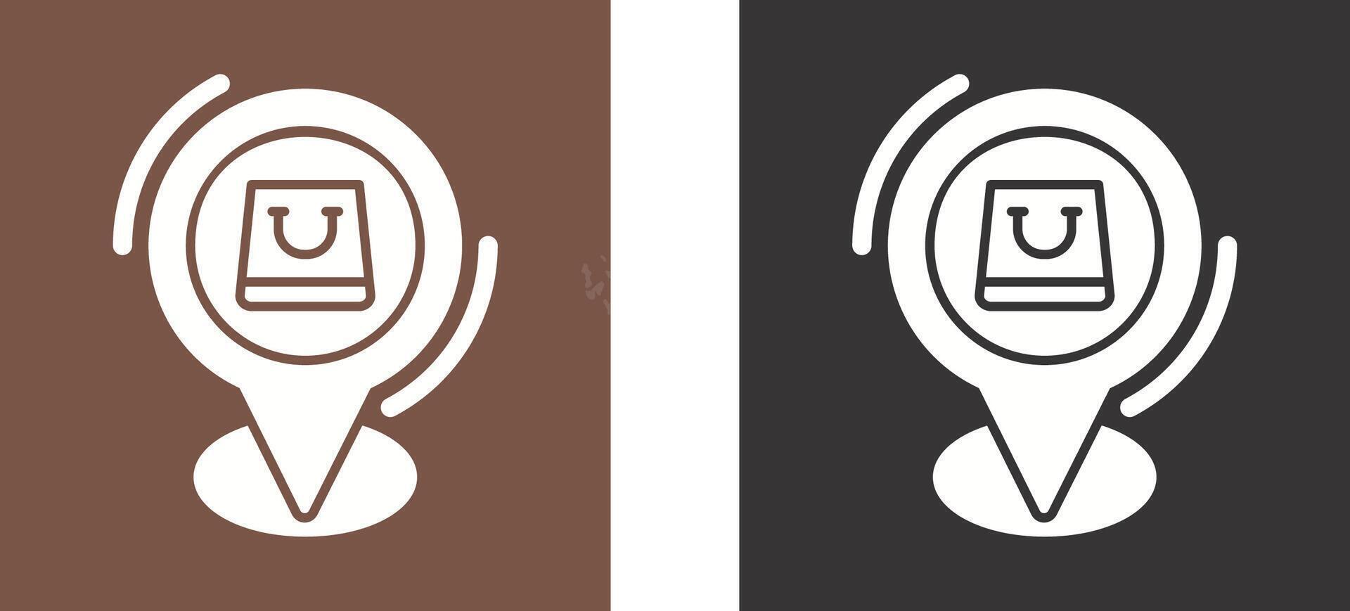 Shop Location Icon Design vector