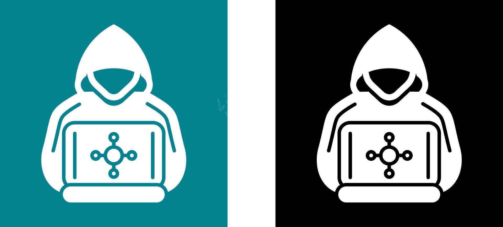 Hacker Icon Design vector