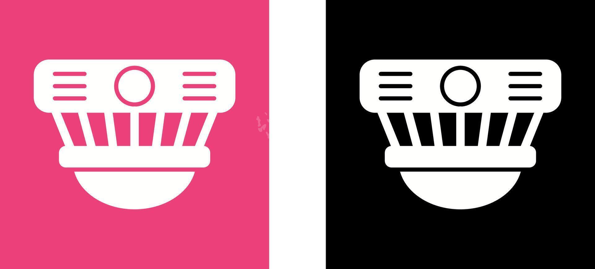 Smoke Detector Icon Design vector