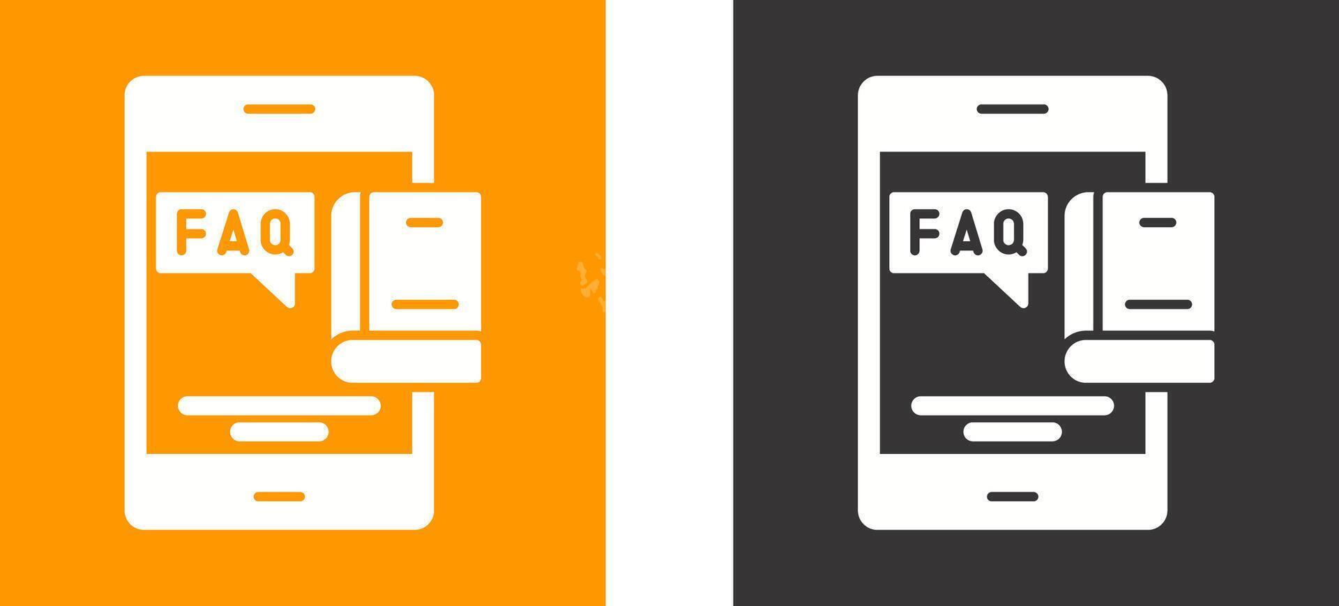 Faq Icon Design vector