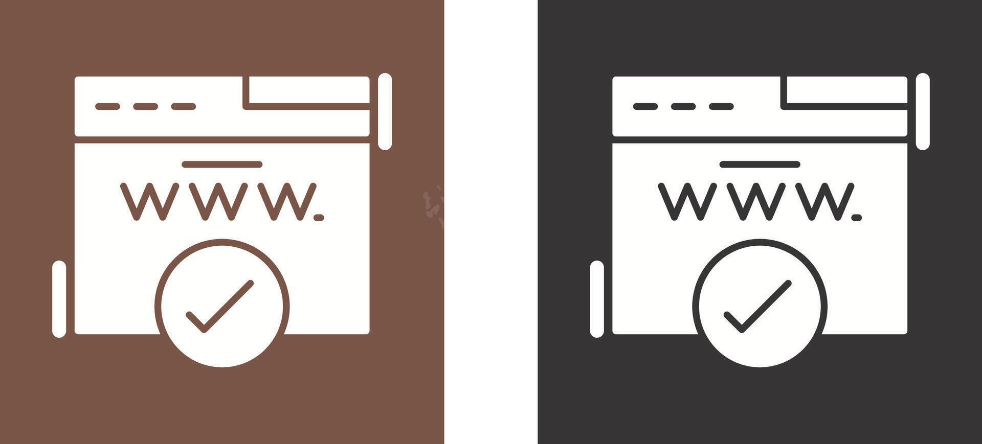 Domain Icon Design vector