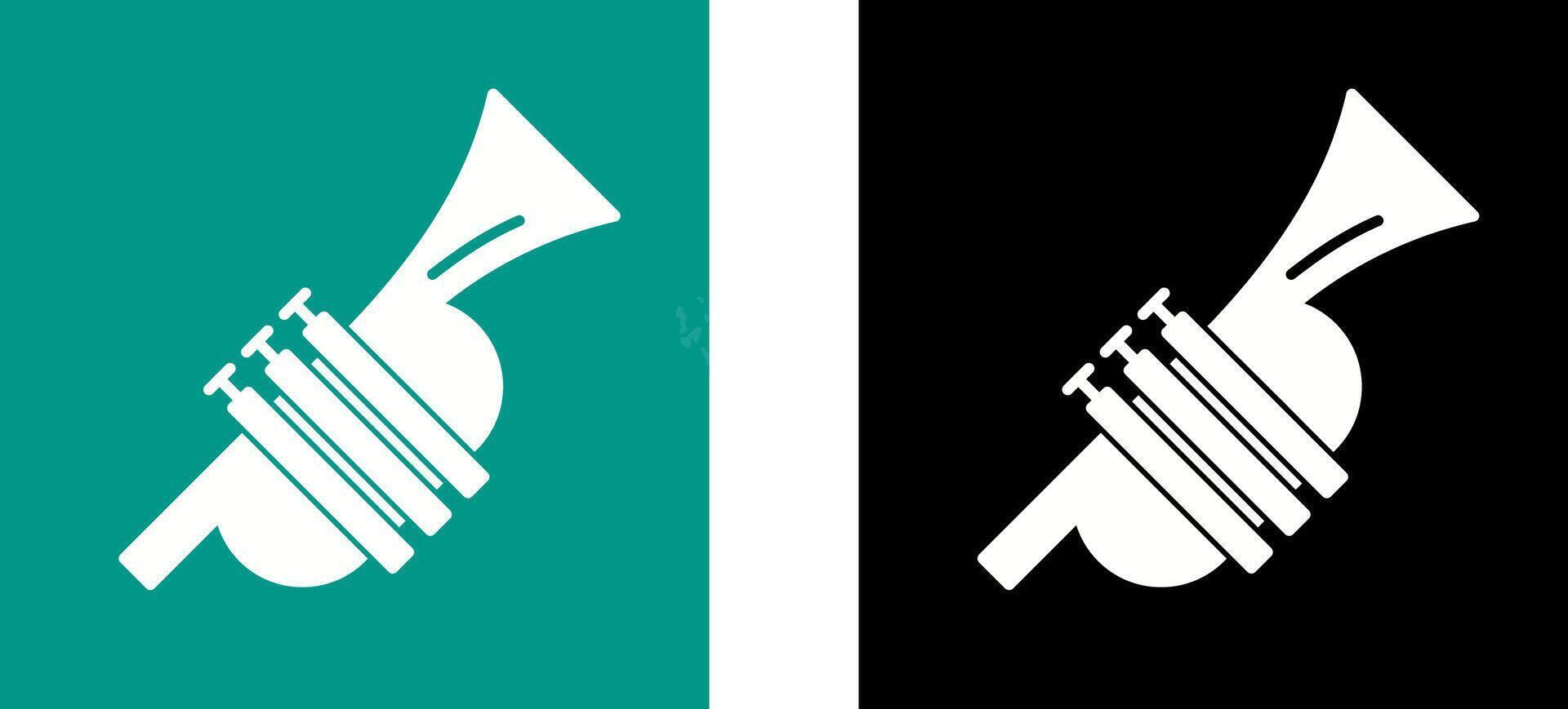 Trumpet Icon Design vector