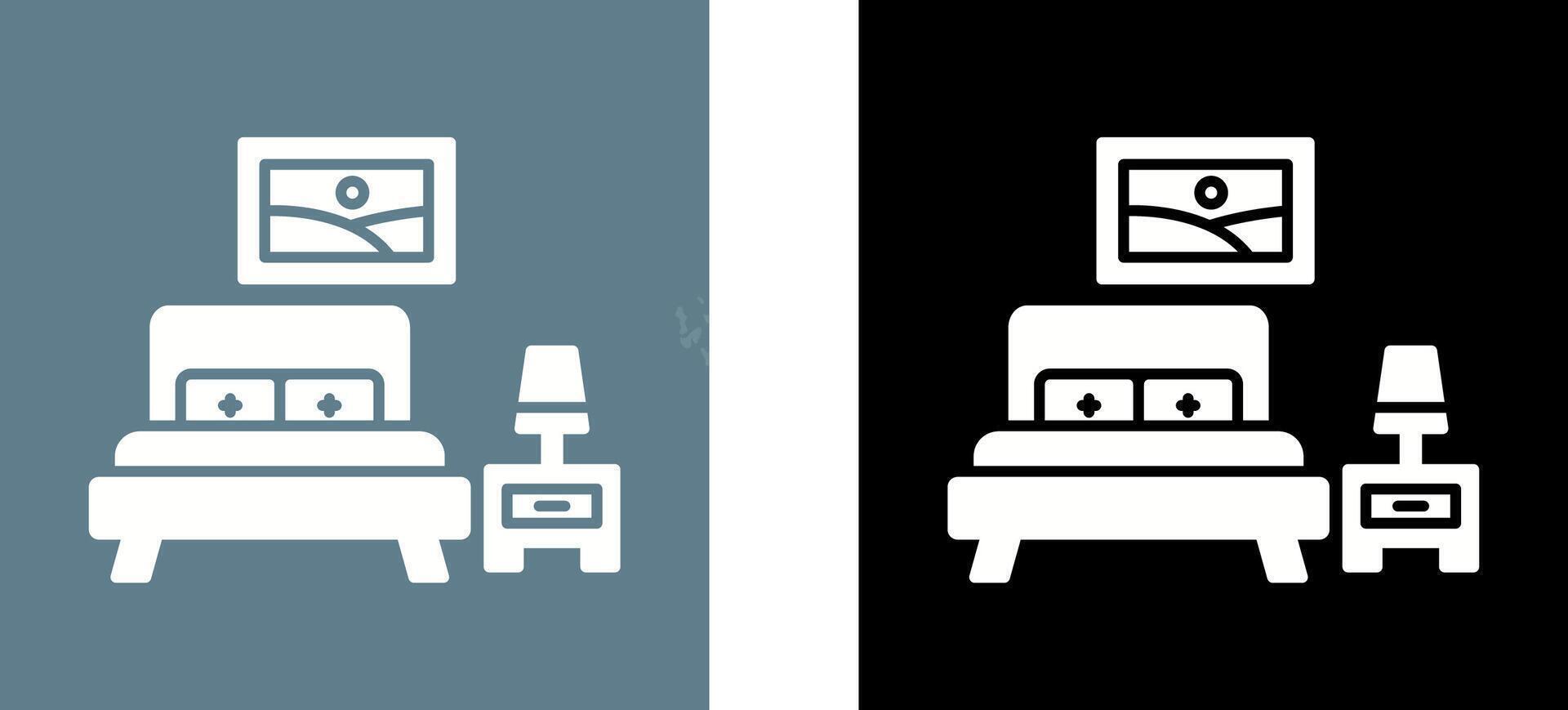 Bedroom Icon Design vector