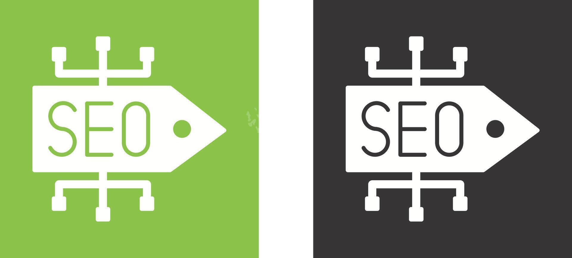 SEO Tag Icon Design vector