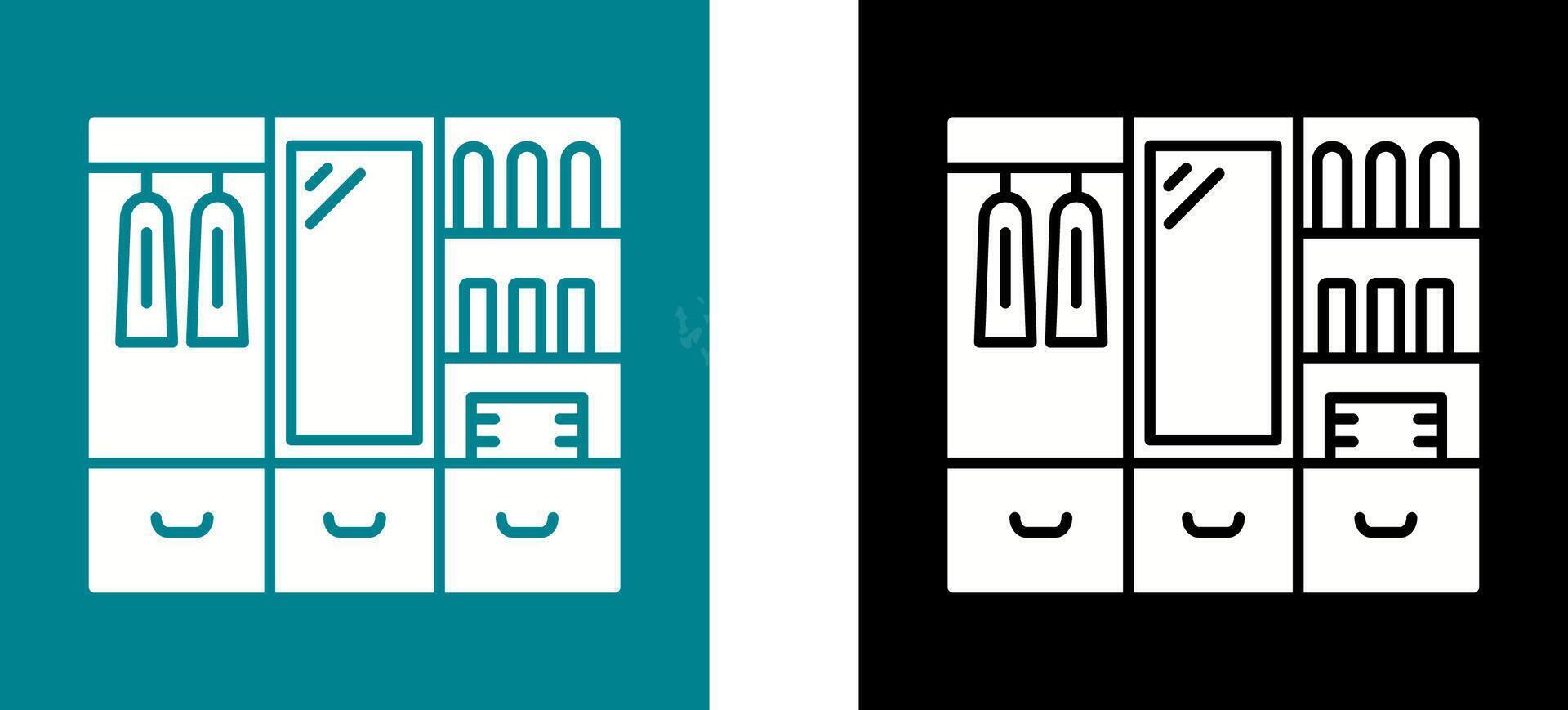 Wardrobe Icon Design vector
