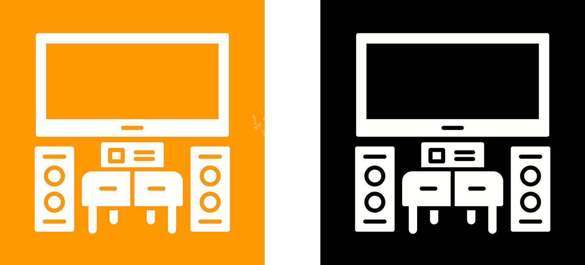 Home Theater Icon Design vector
