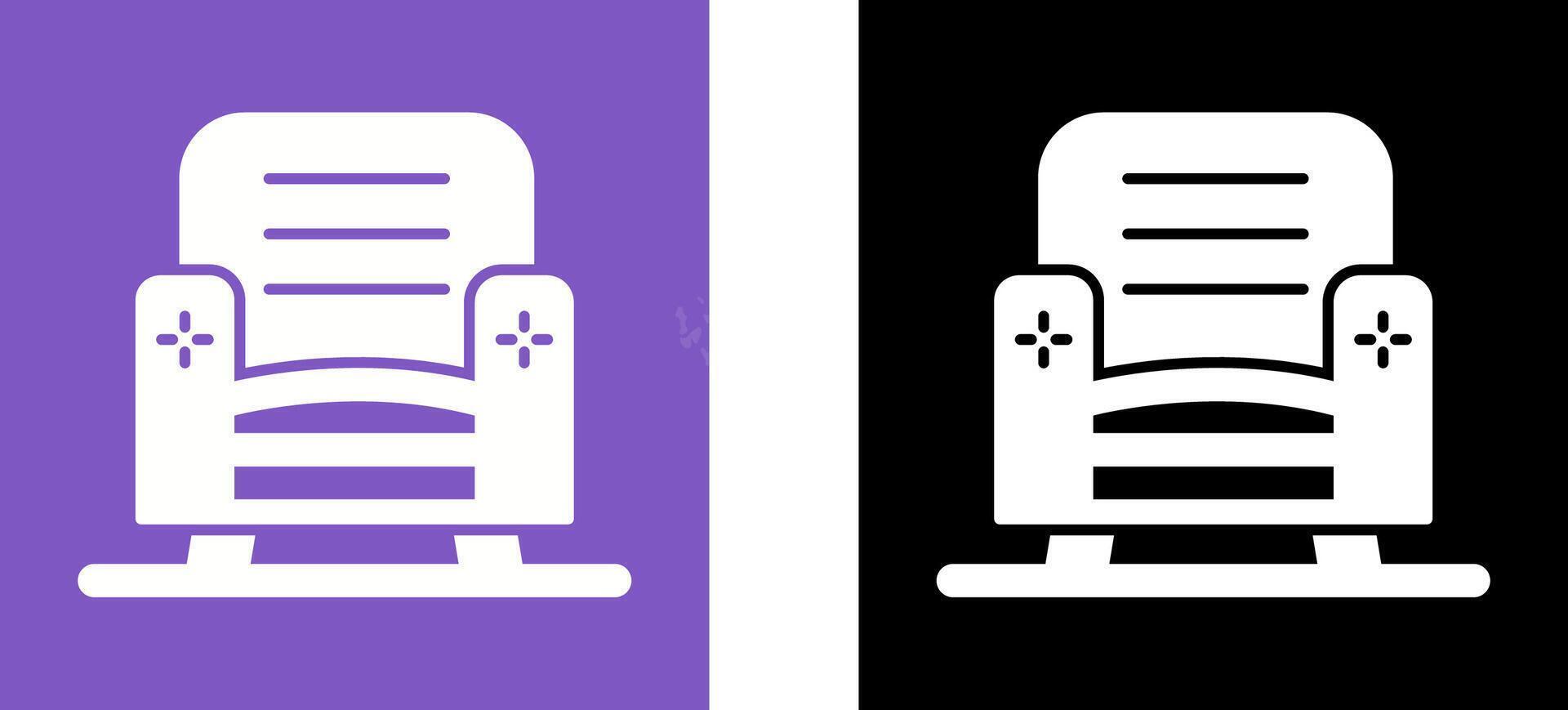 Armchair Icon Design vector