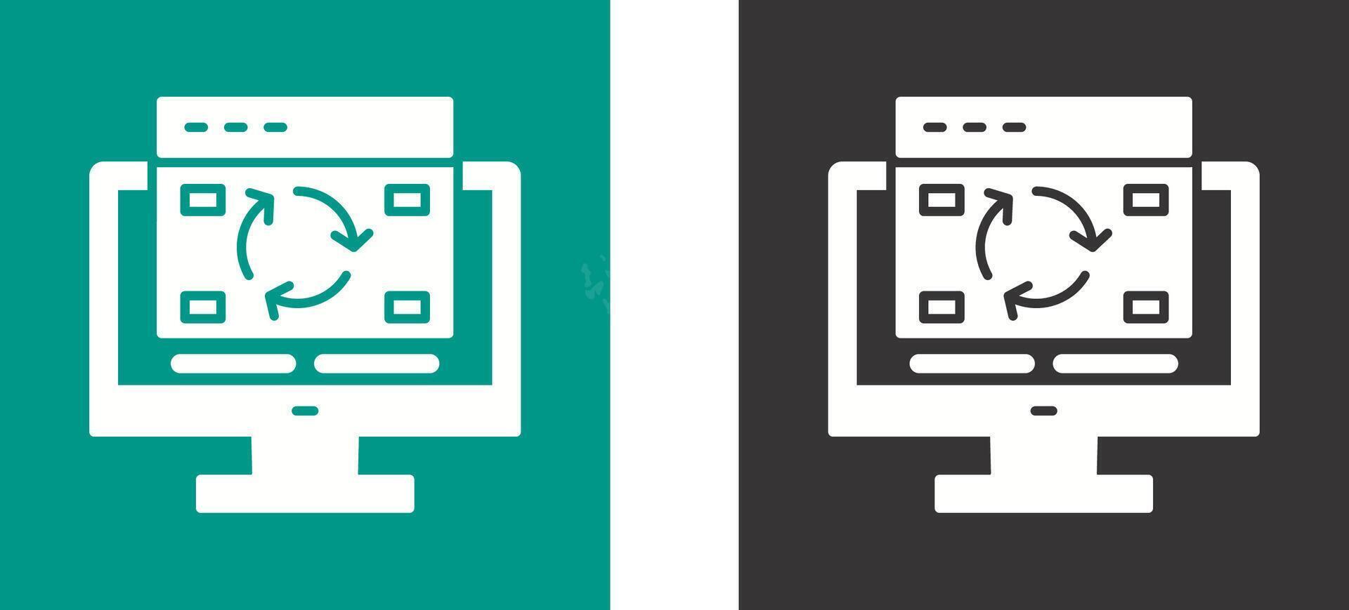 Update Icon Design vector