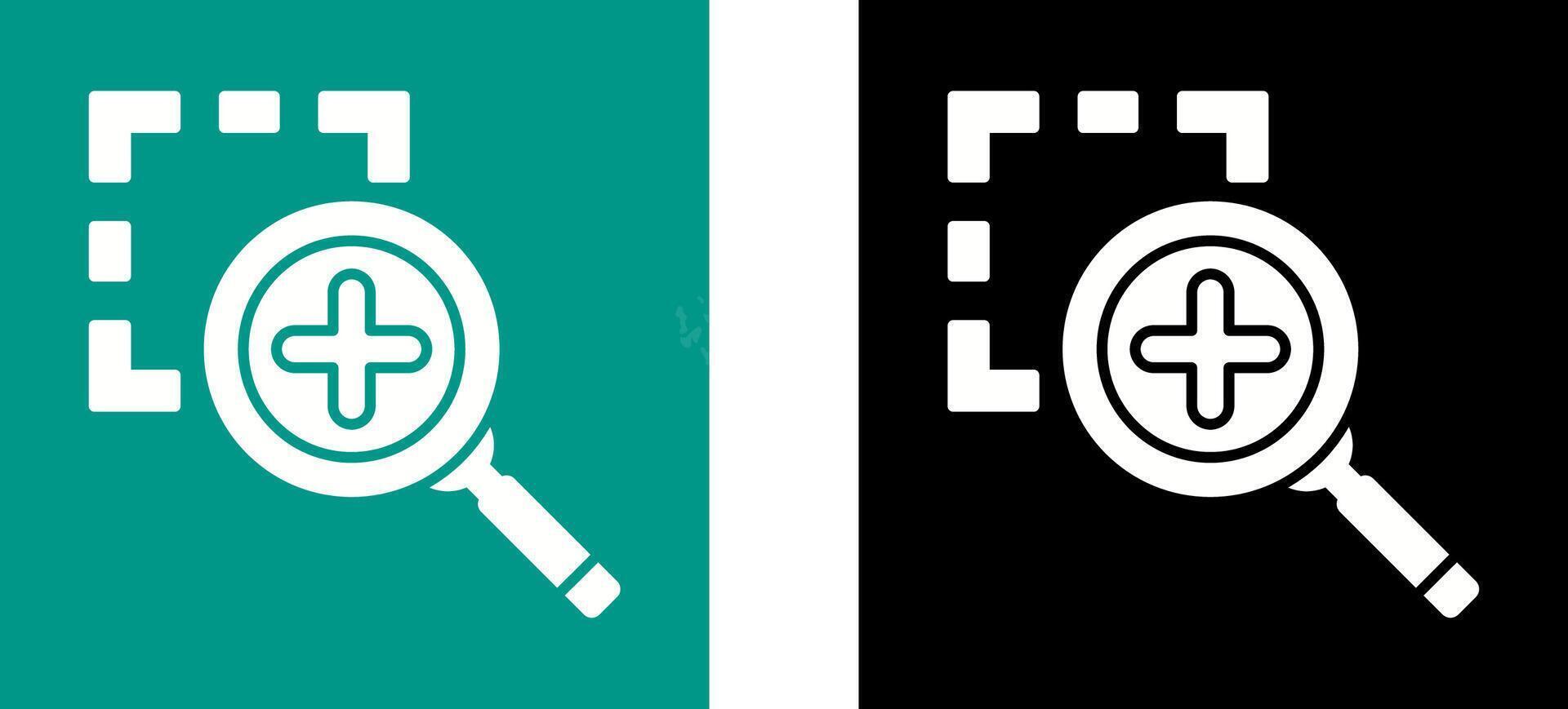 Zoom In Icon Design vector