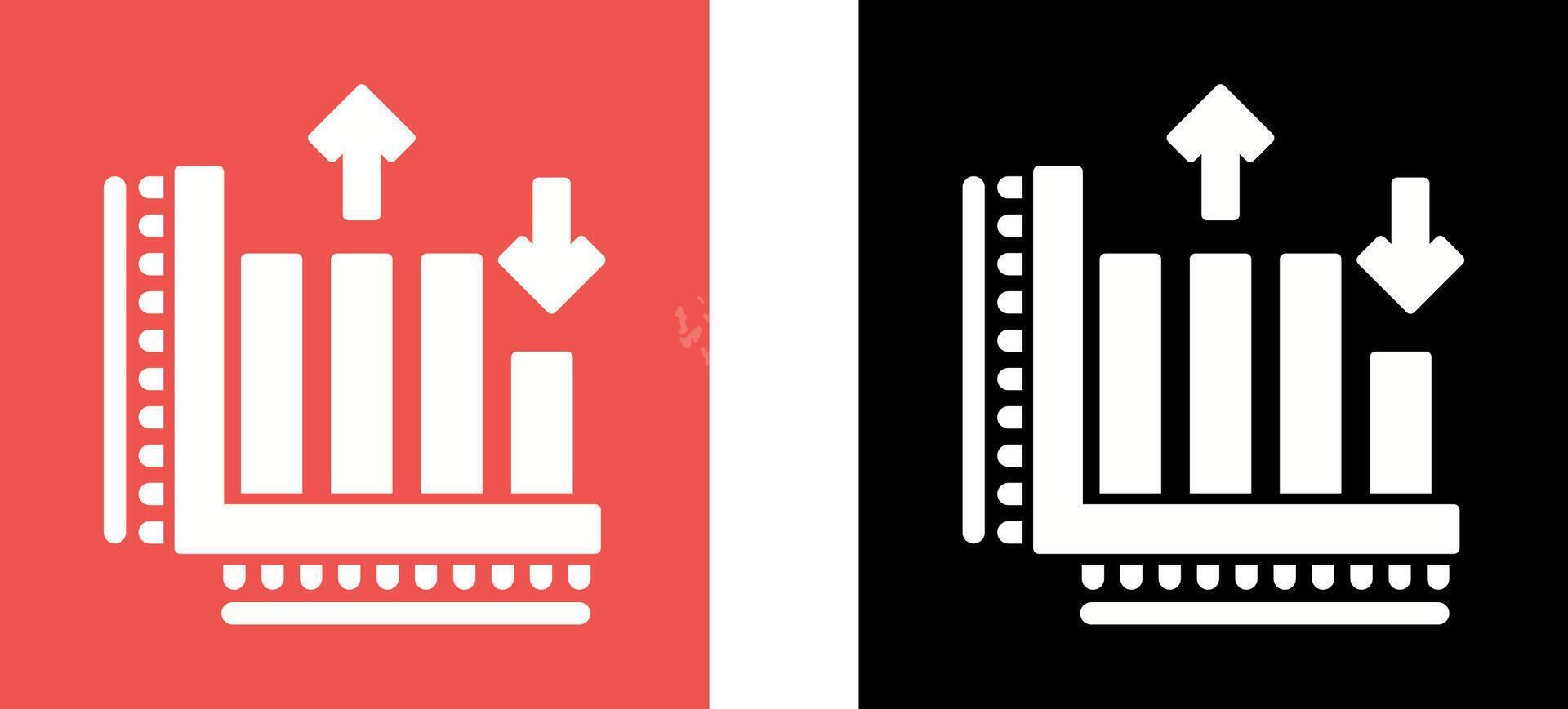 Bar Graph Icon Design vector