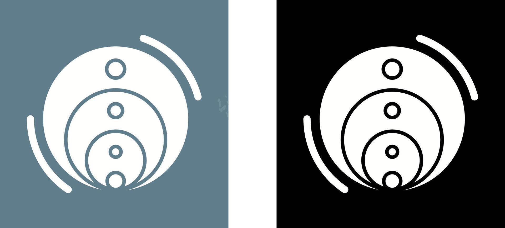 Venn Diagram Icon Design vector