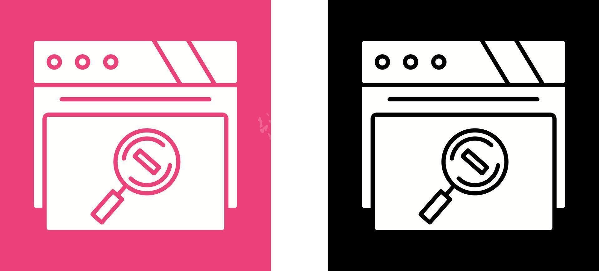 Magnifying Glass Icon Design vector