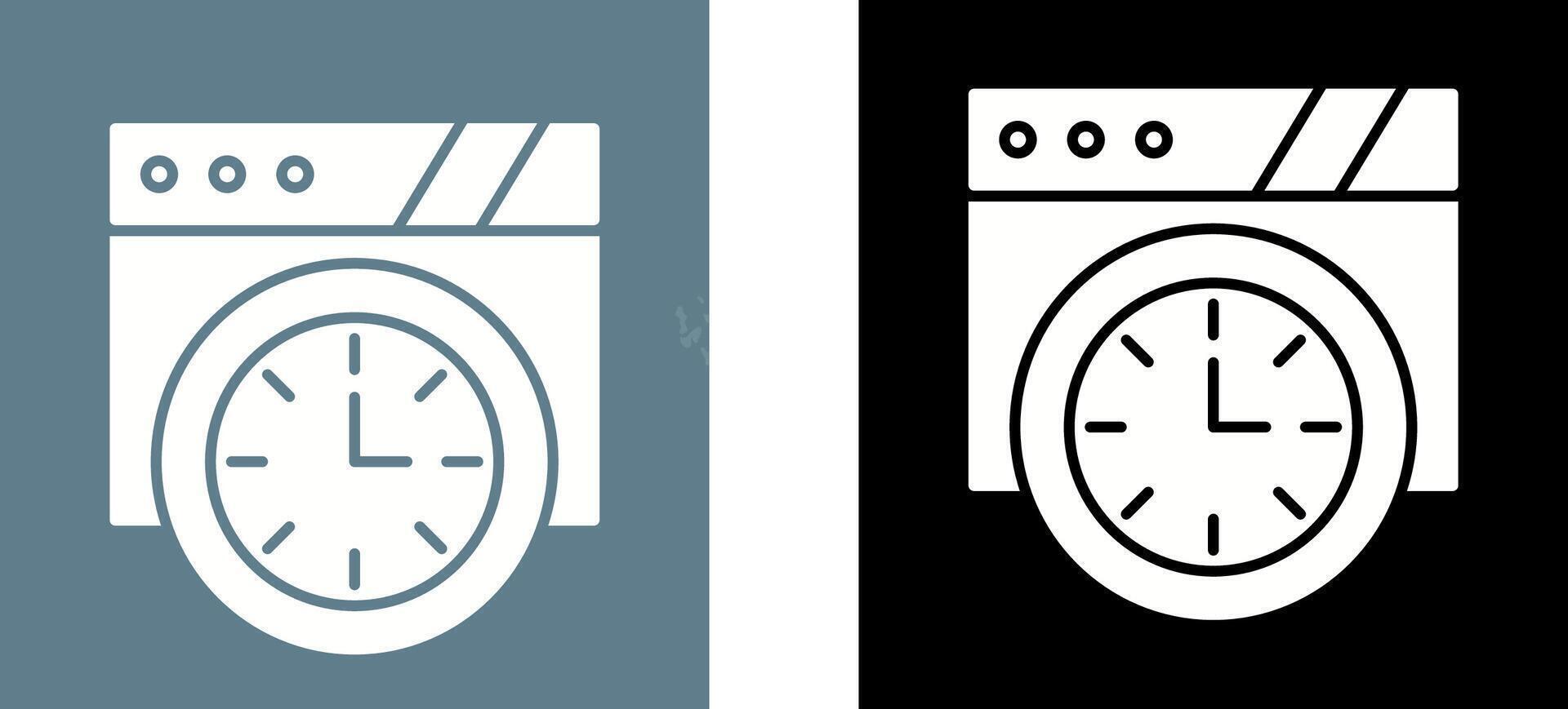 Wall Clock Icon Design vector