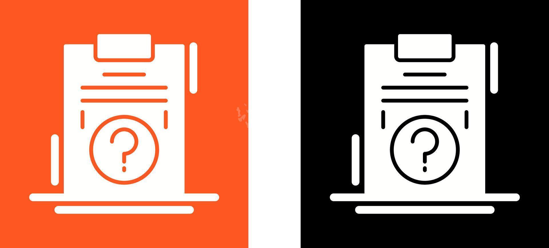 Question Icon Design vector