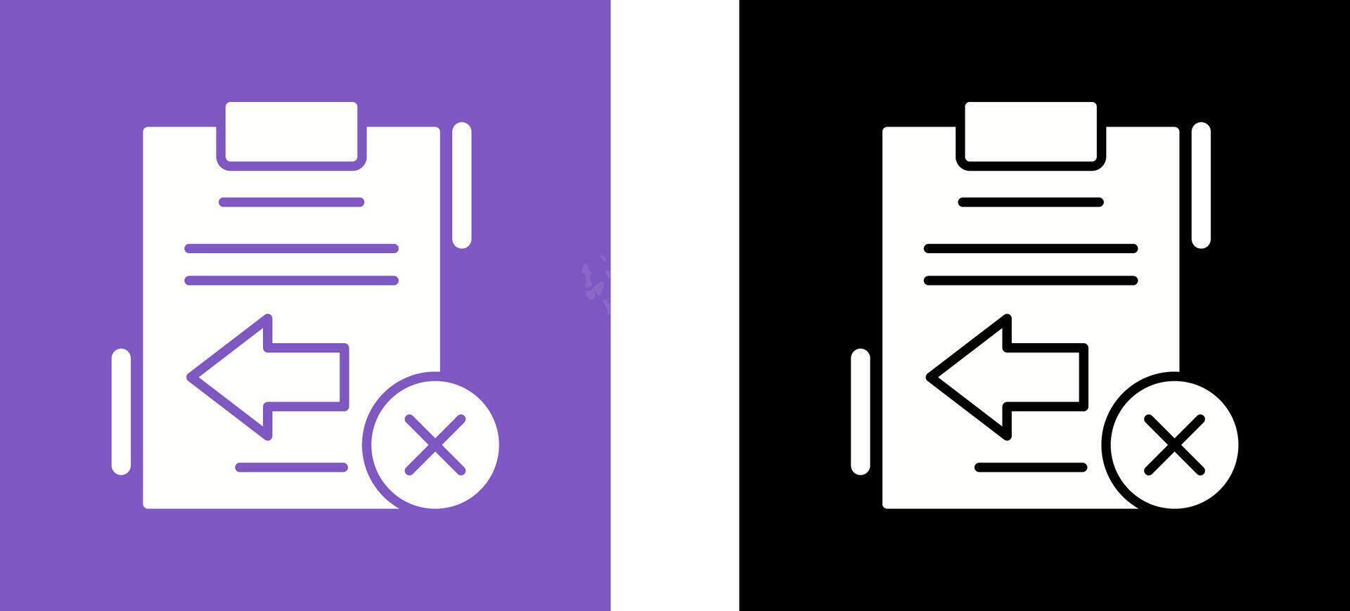 Return Failed Icon Design vector