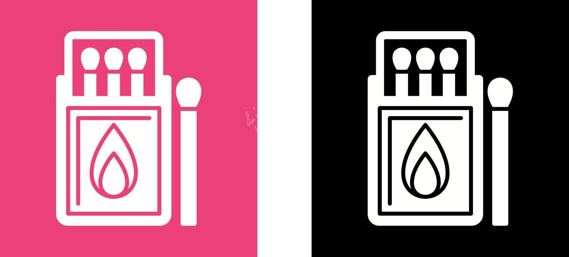 Match Box Icon Design vector