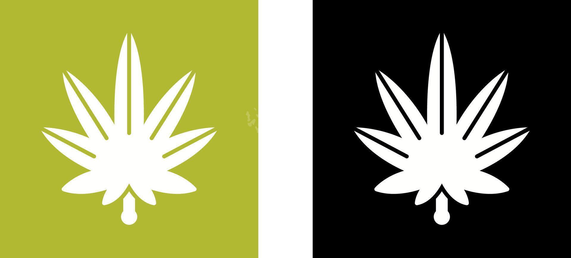 Weed Icon Design vector