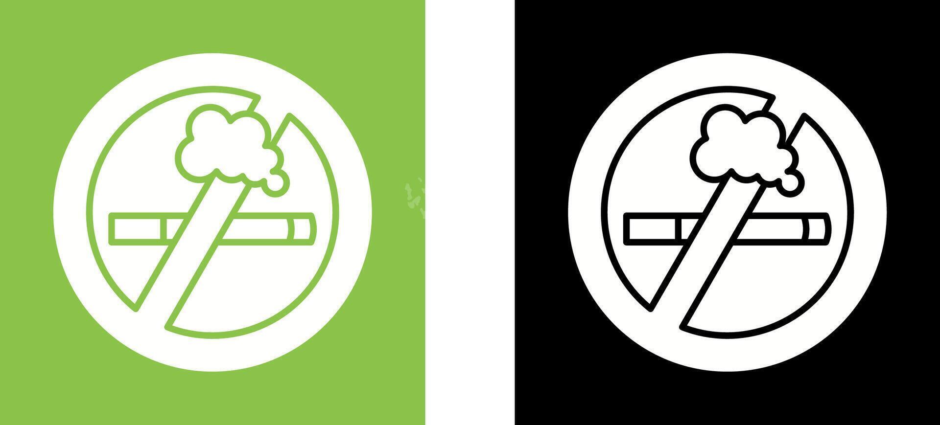 No Smoking Icon Design vector