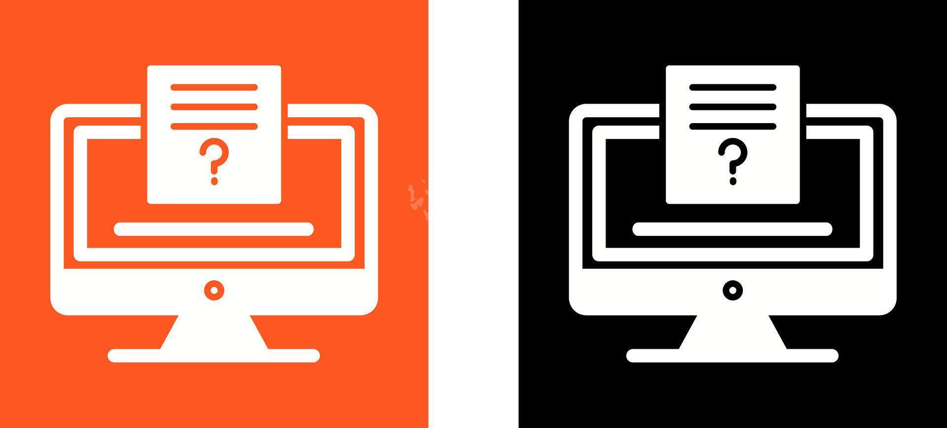Quiz Icon Design vector