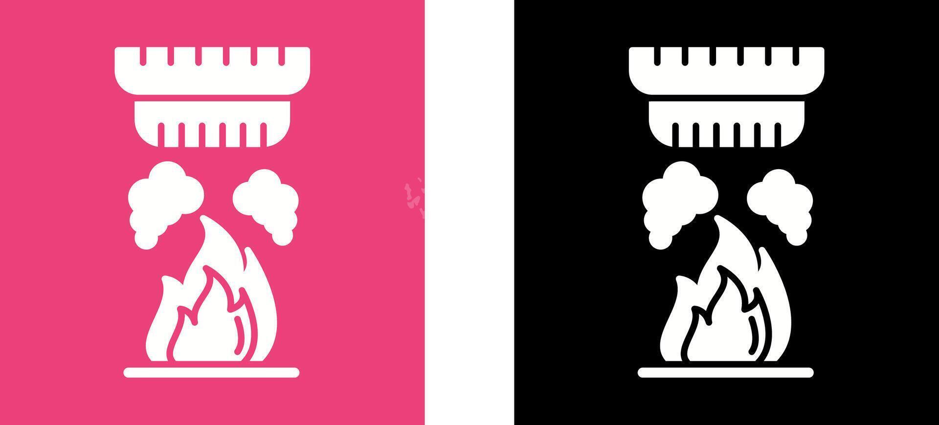 Smoke Detector Icon Design vector